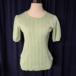 Adrianna Papell Crew Neck Cable Stitch Sweater, Medium, Style#AD1S302011, NWT